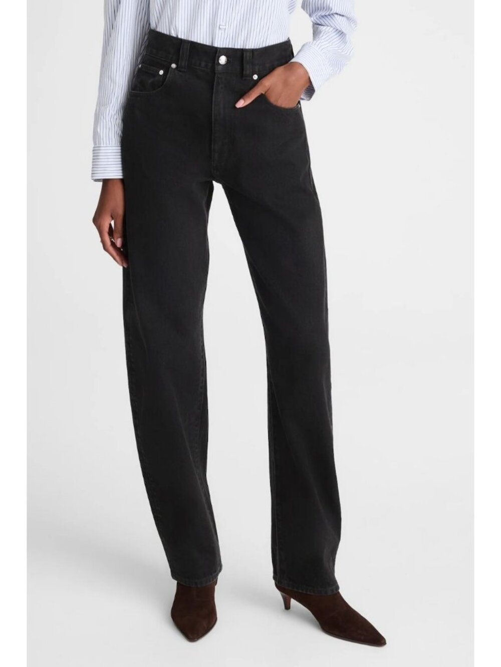 Madewell The Balloon Jean Black Frost Size 24 NWT NW241